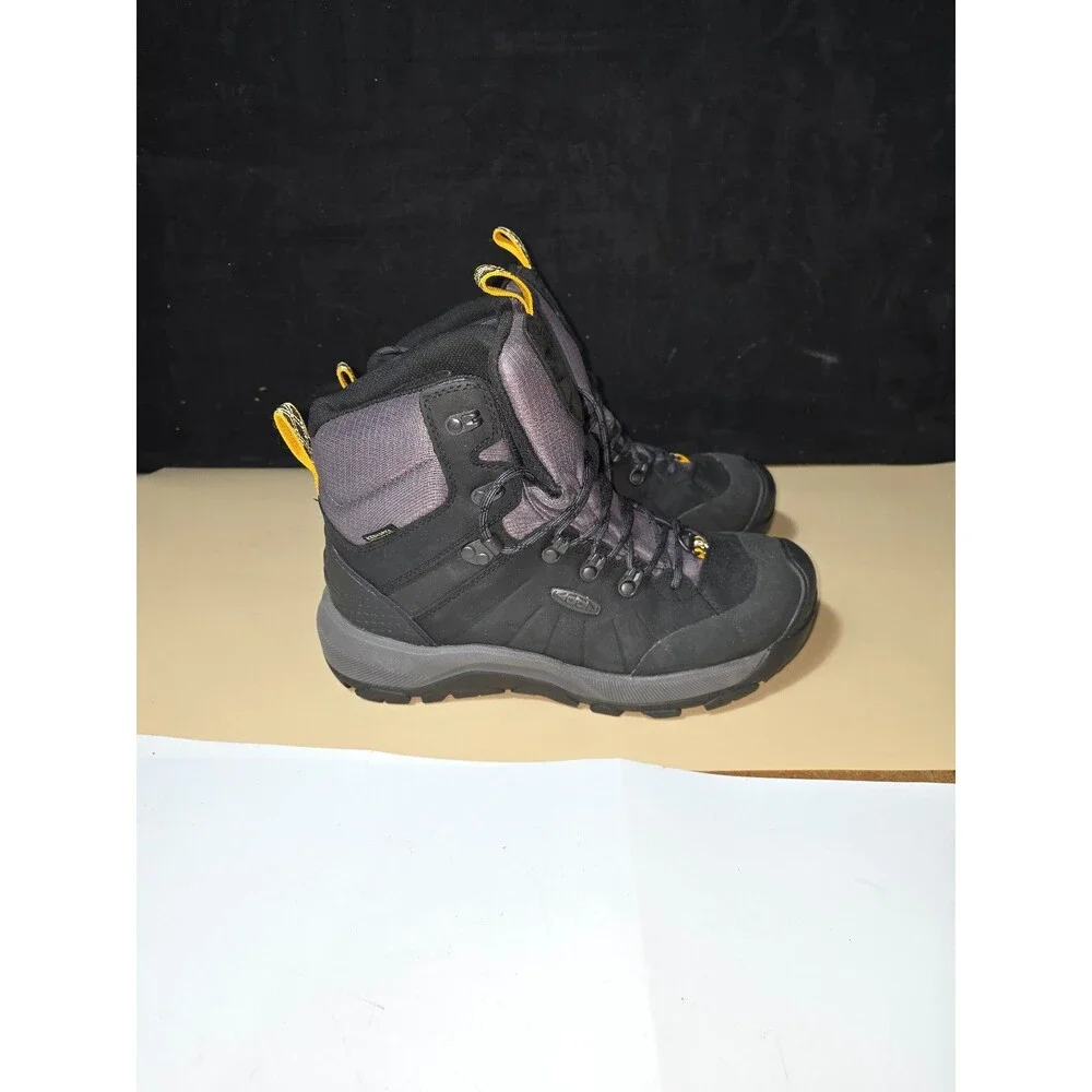 KEEN Shellback Waterproof Hiking/Work Boots Men's Size 9 Black/Gray – Great Cond